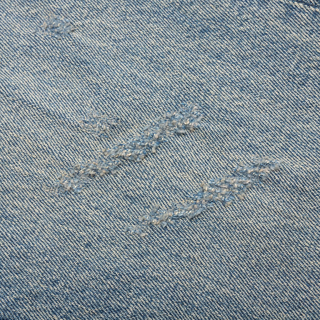 Vintage Indigo Destroy Boot - Light Indigo - Image 4