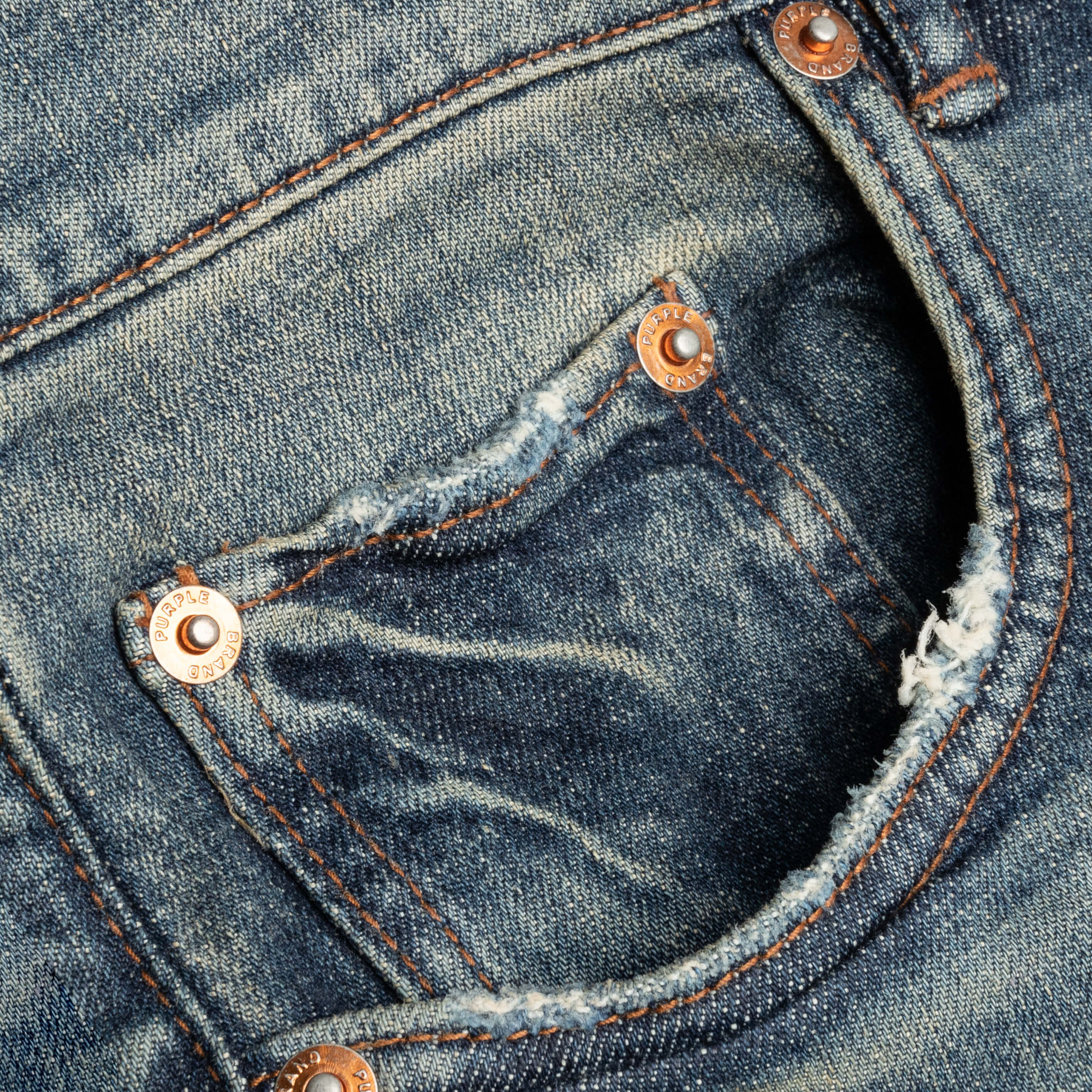 Purple Denim P001 - Dirty Tinted Indigo Vintage - Image 3