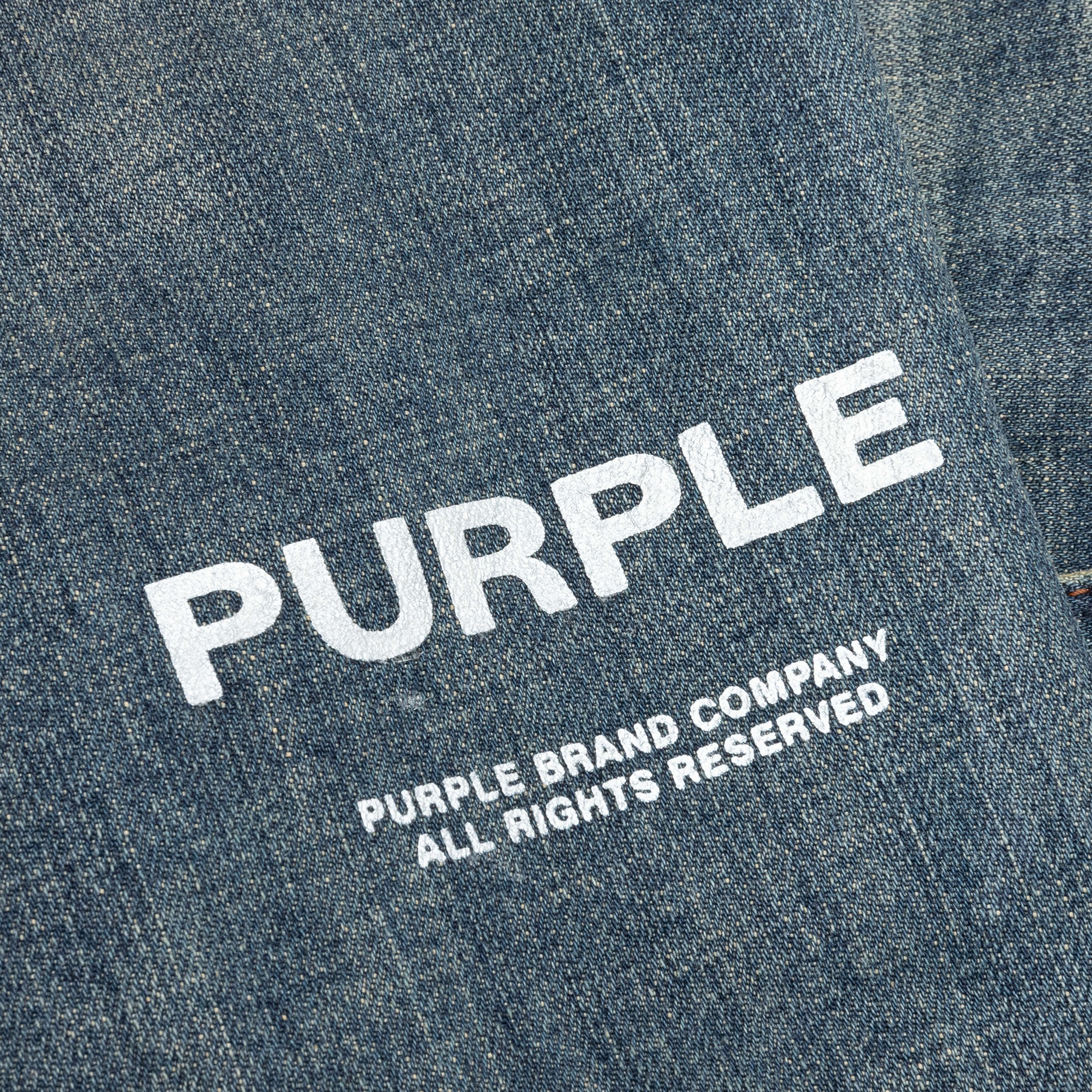 Purple Denim P001 - Dirty Tinted Indigo Vintage - Image 4