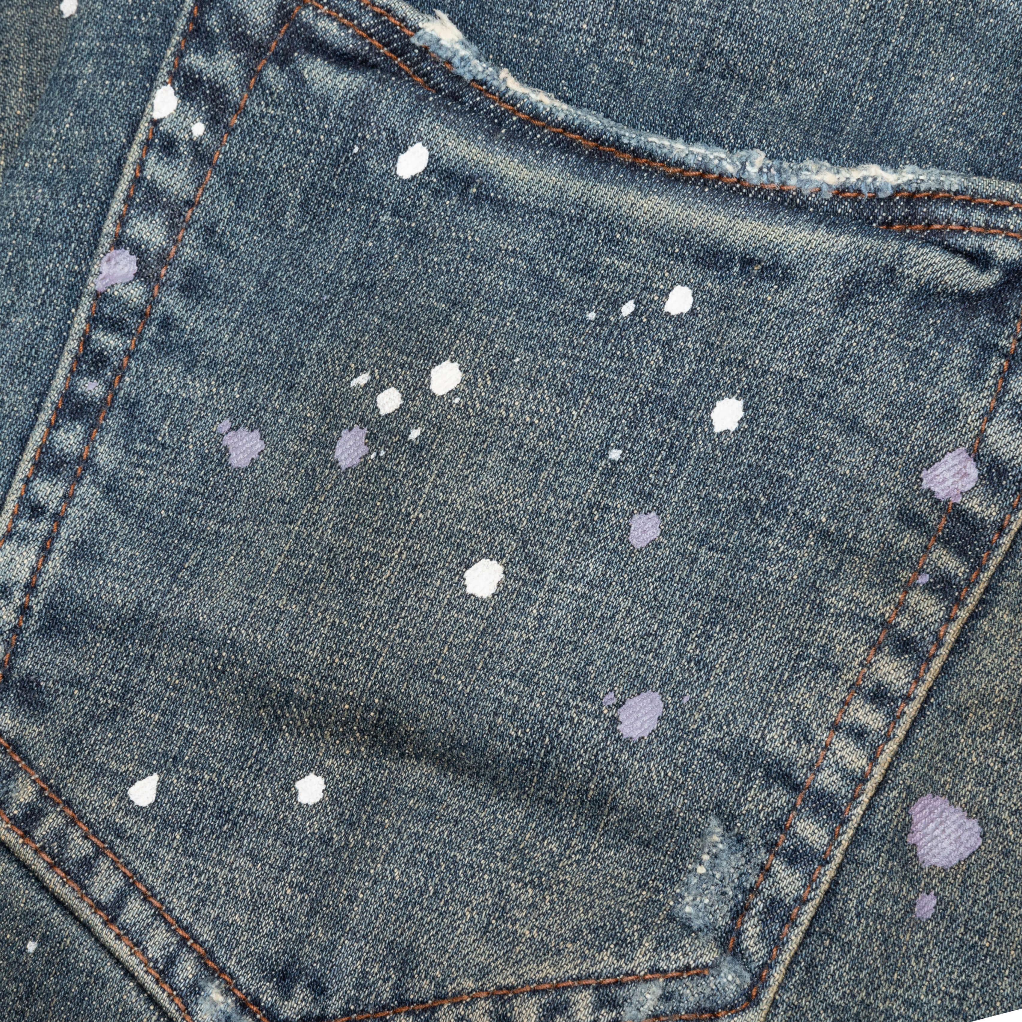Purple Denim P001 - Dirty Tinted Indigo Vintage - Image 5