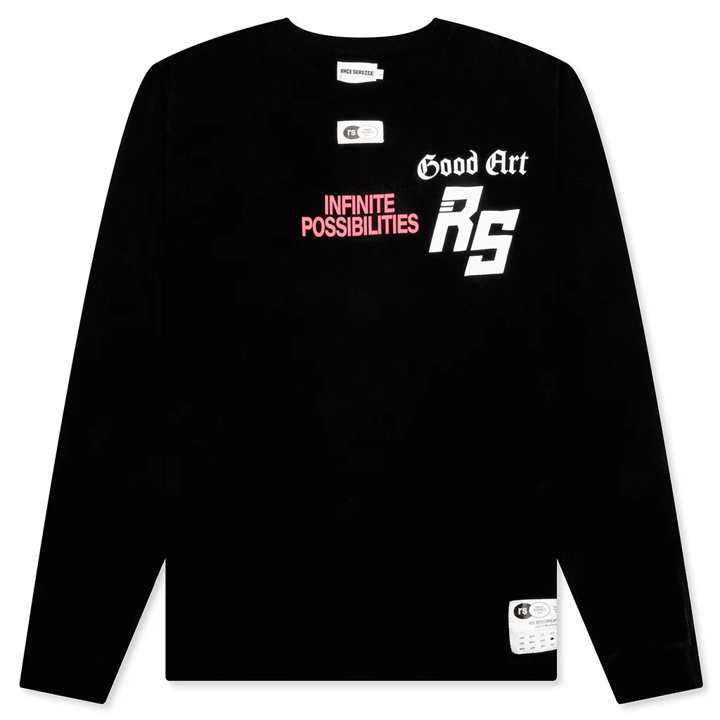 Race Service x Goodart L/S T-Shirt - Black