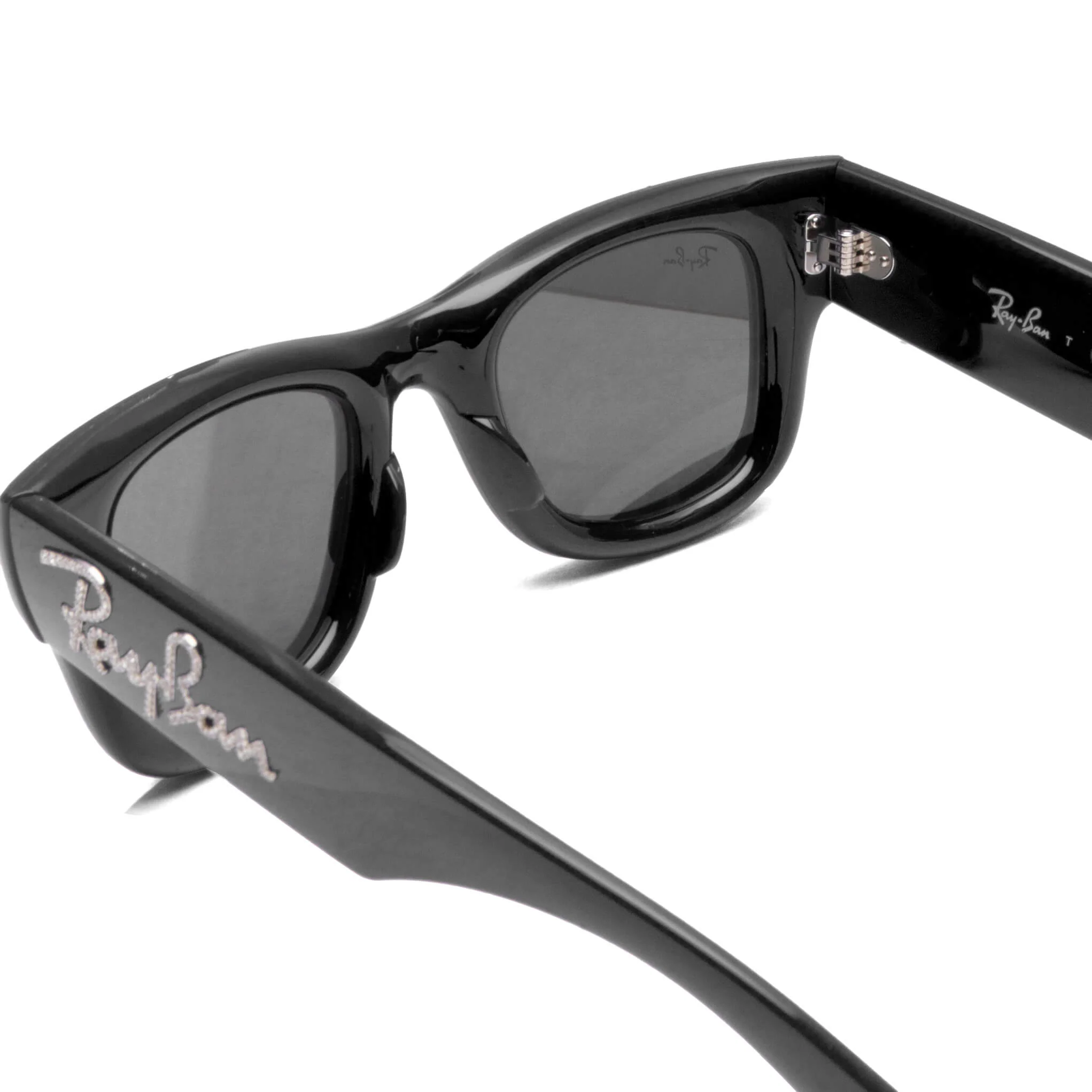 Ray-Ban x A$AP Rocky Wayfarer Puffer Crystal Edition - Black/Strass - Image 3