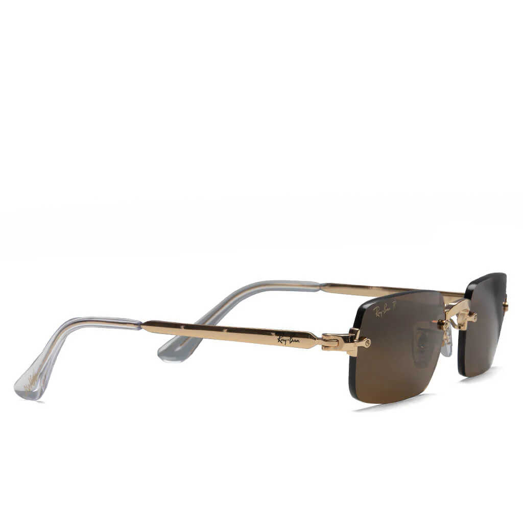 Ray-Ban x A$AP Rocky Rimless Pillow - Arista/Dark Brown Polarized - Image 2