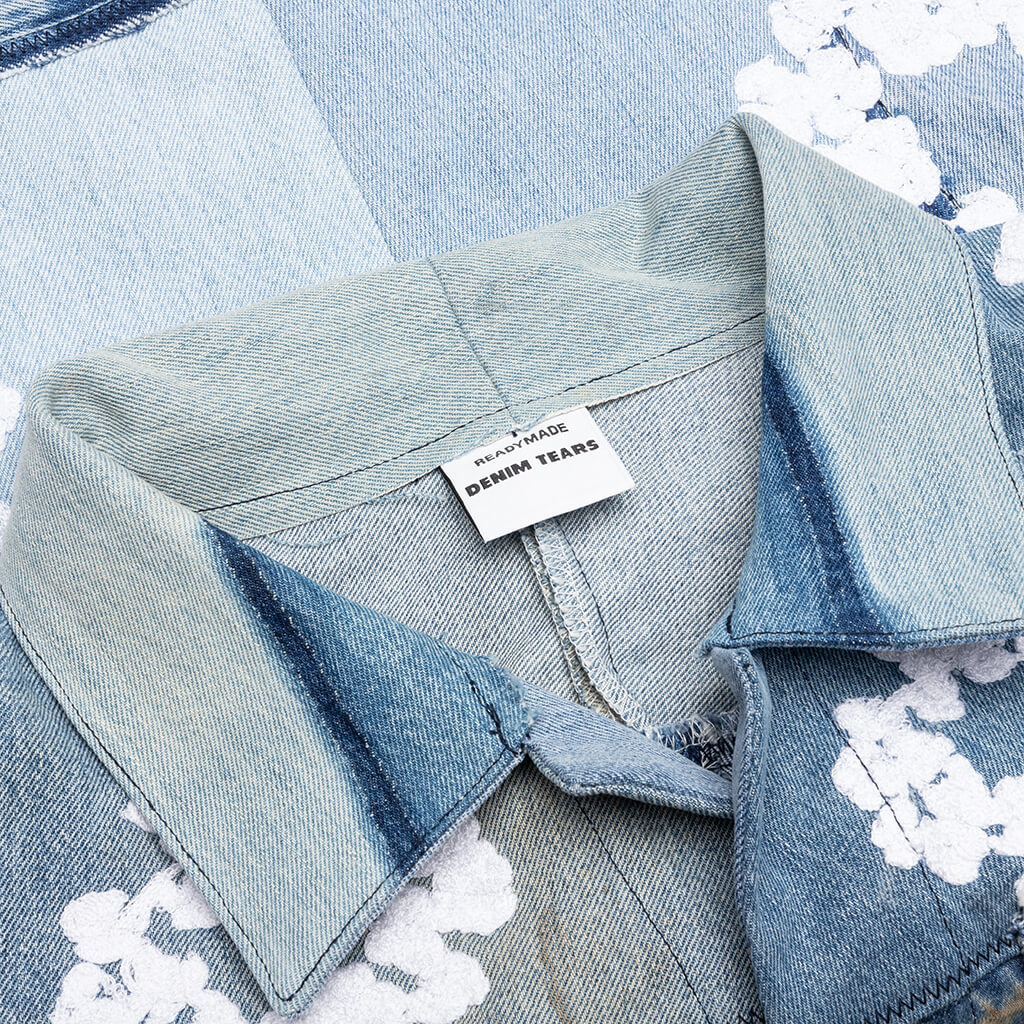 Readymade x Denim Tears CTN Wreath Track Jacket - Blue - Image 4