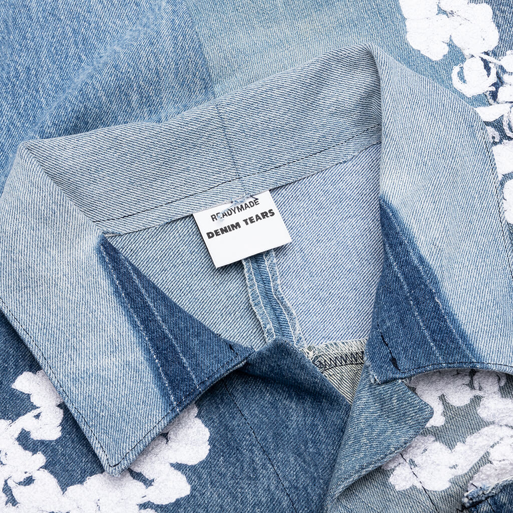 Readymade x Denim Tears CTN Wreath Track Jacket - Blue - Image 8