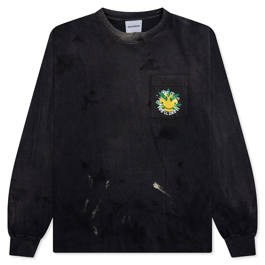 L/S Pocket T-Shirt Snake - Black