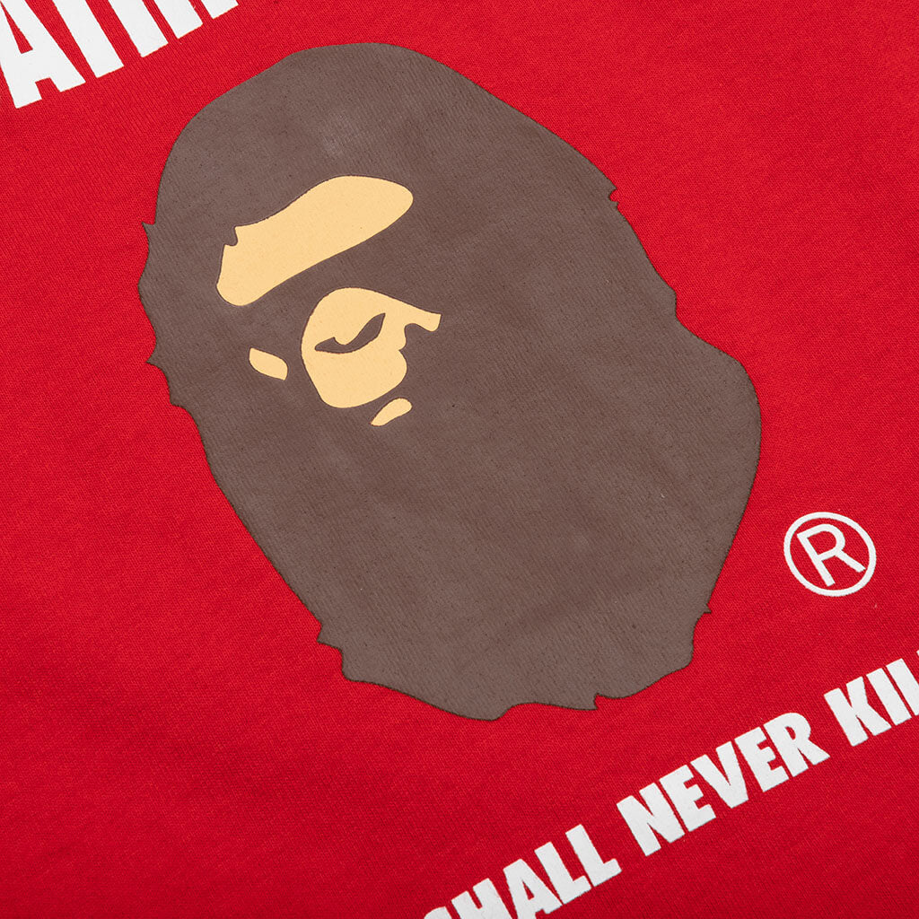 Kids Ape Head Tee - Red - Image 3