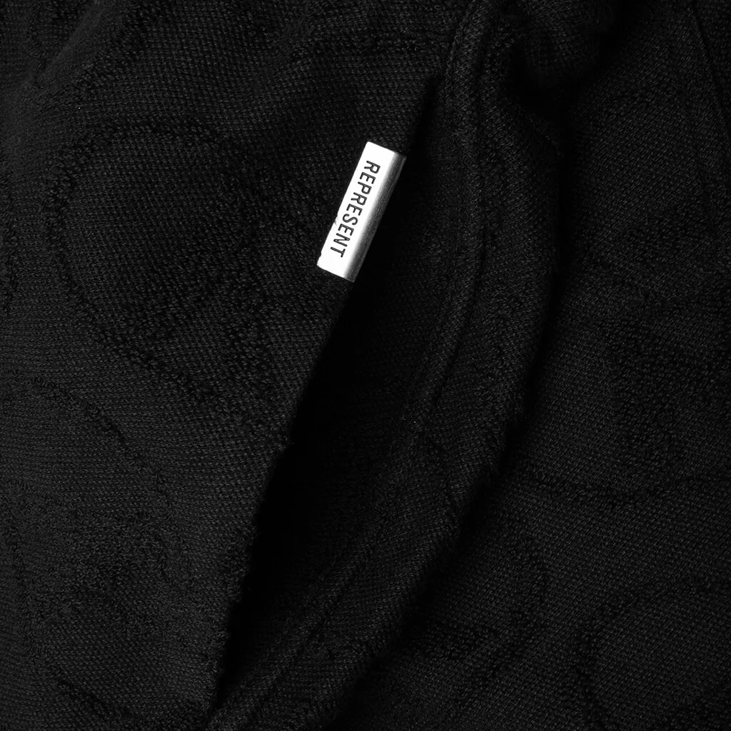 AOP Towel Short - Black - Image 3