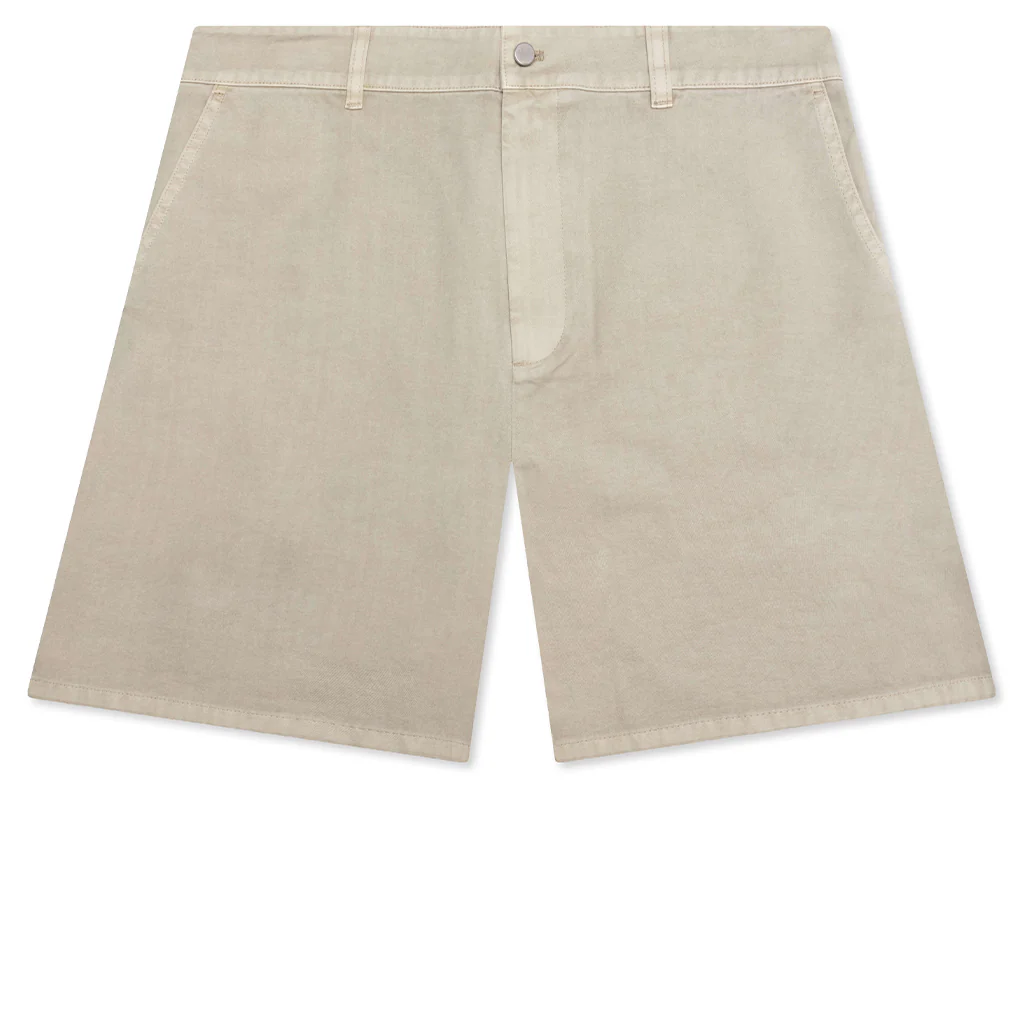 Cotton Tailored Short - Beige
