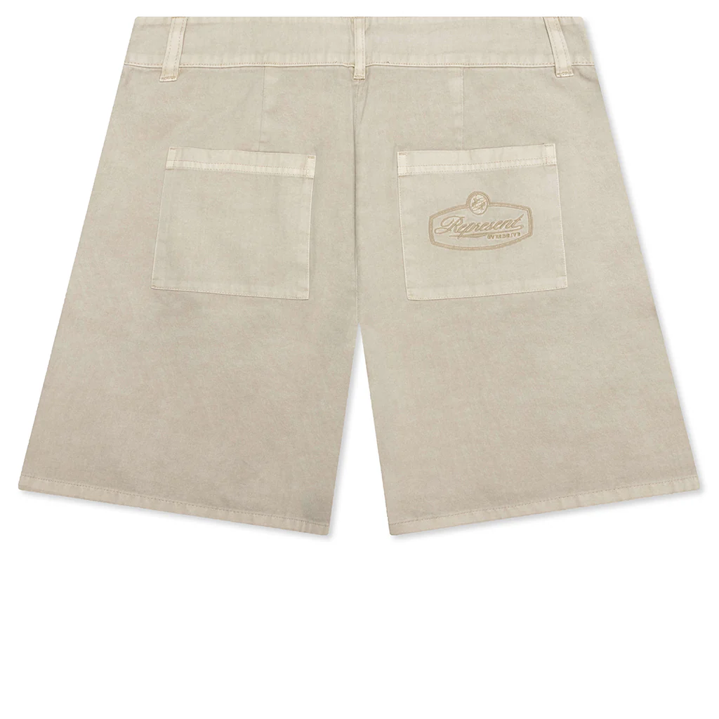 Cotton Tailored Short - Beige - Image 2