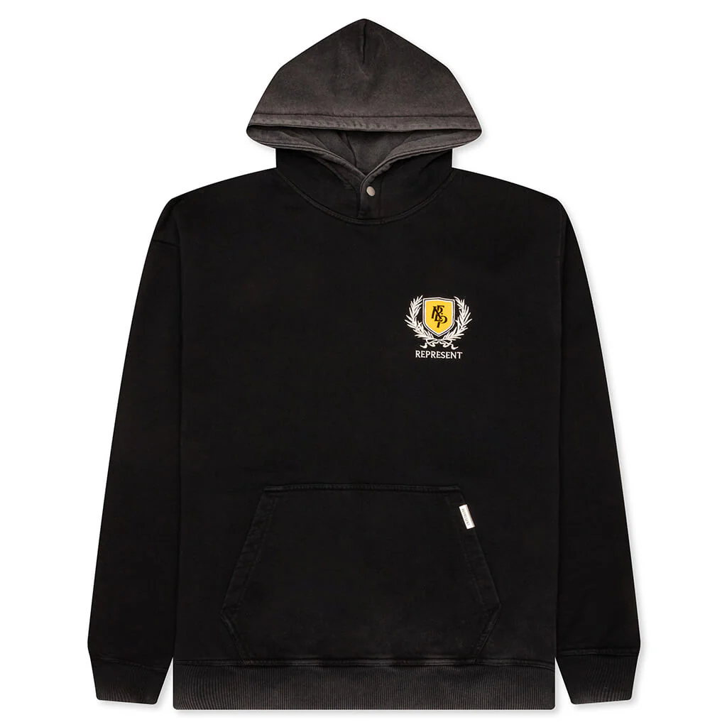 Crest Hoodie - Vintage Black
