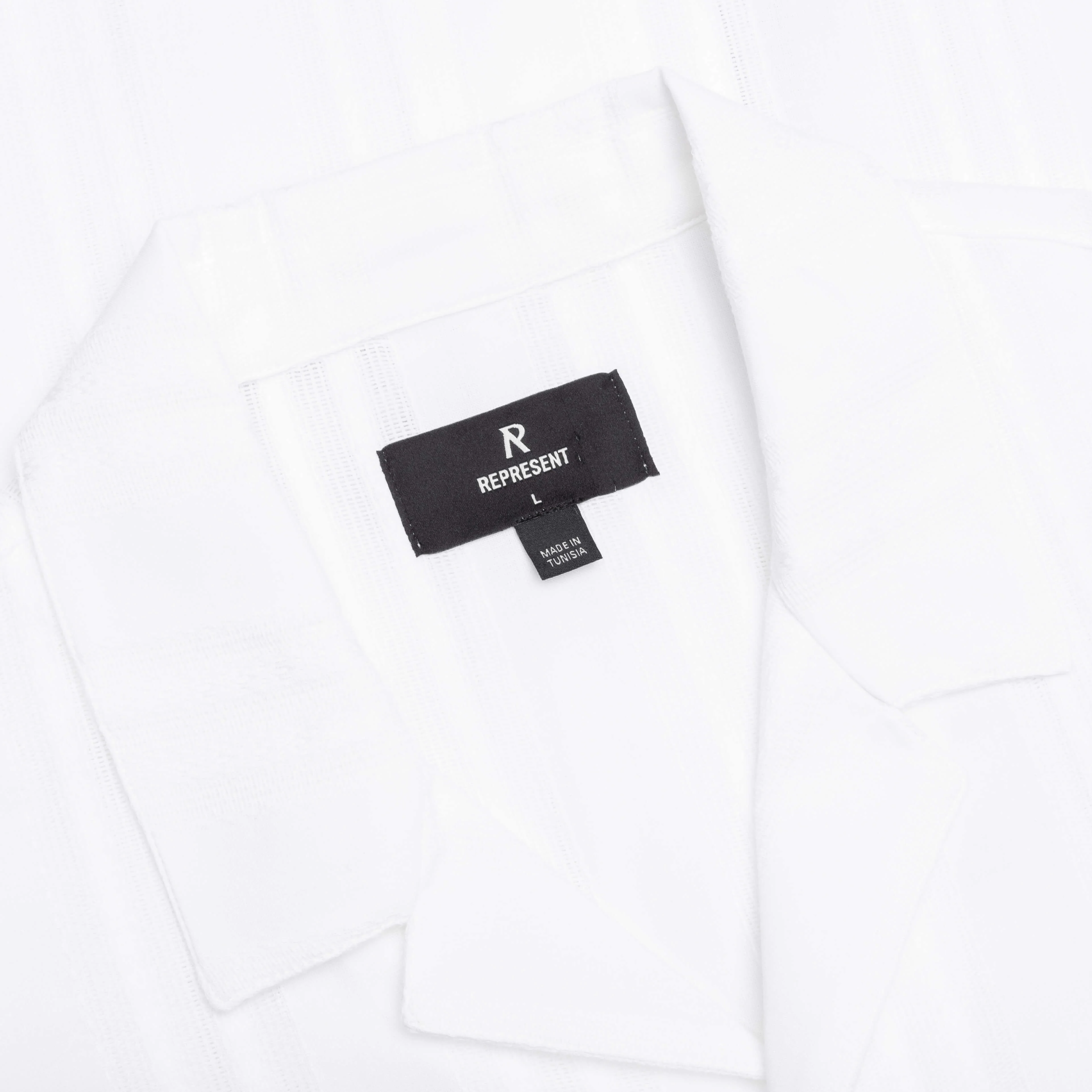 Embroidered Bowling Shirt - Antique White - Image 3