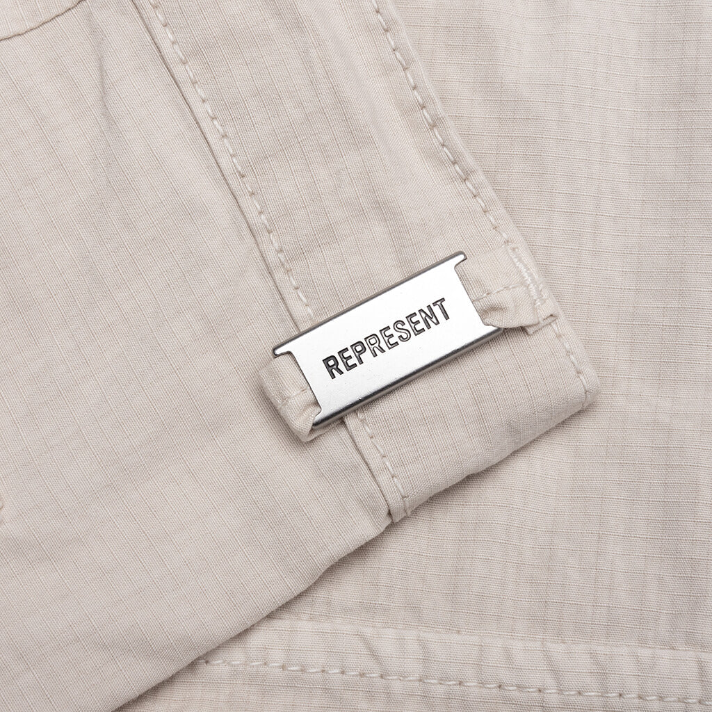Front Pocket Cargo Short - Champagne - Image 3