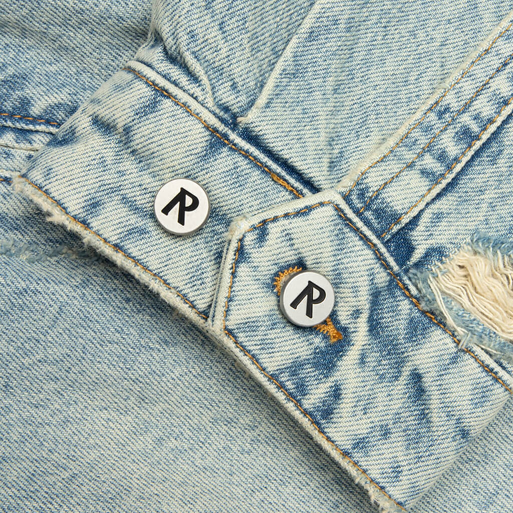 Represent x Guns N' Roses Denim Jacket - Light Vintage Blue - Image 5