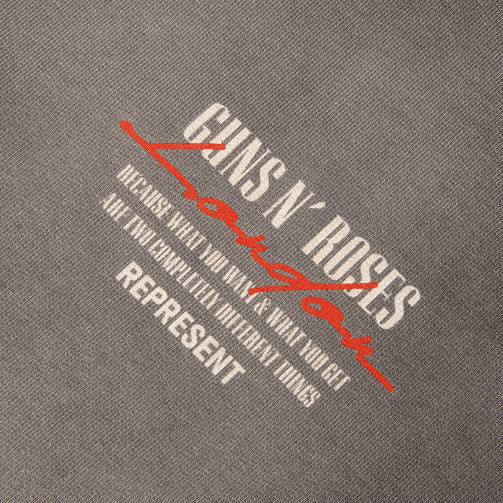 Represent x Guns N' Roses Tour Hoodie - Stained Black - Image 4