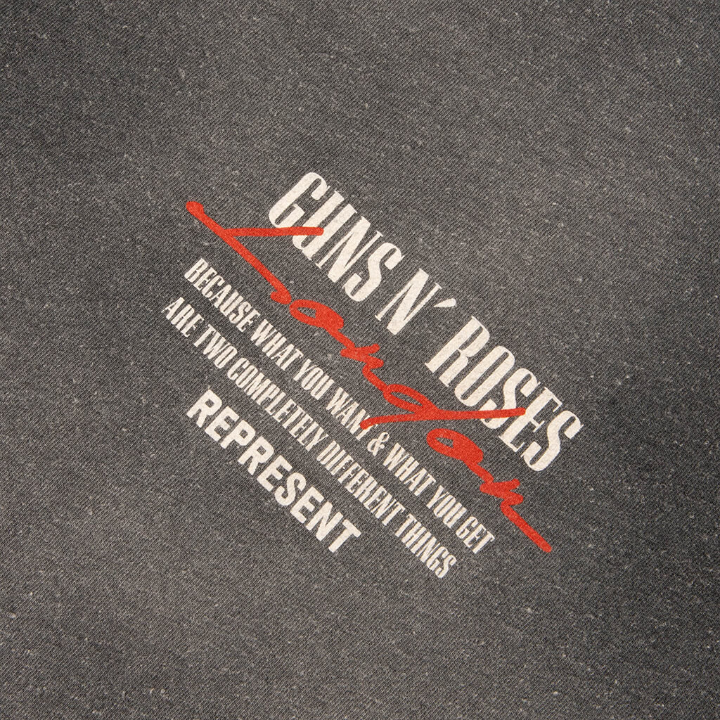 Represent x Guns N' Roses Tour T-Shirt - Stained Black - Image 3