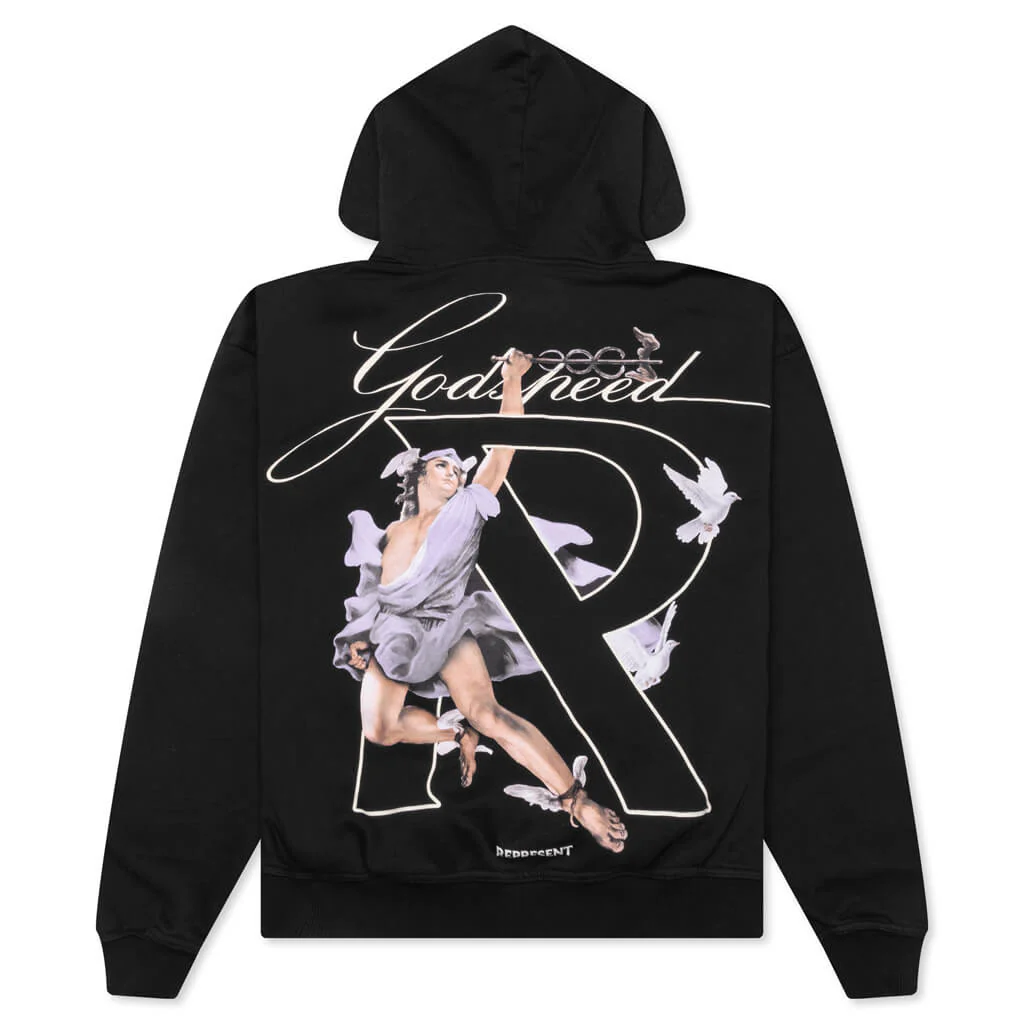 Hermes Zip Hoodie - Jet Black - Image 2
