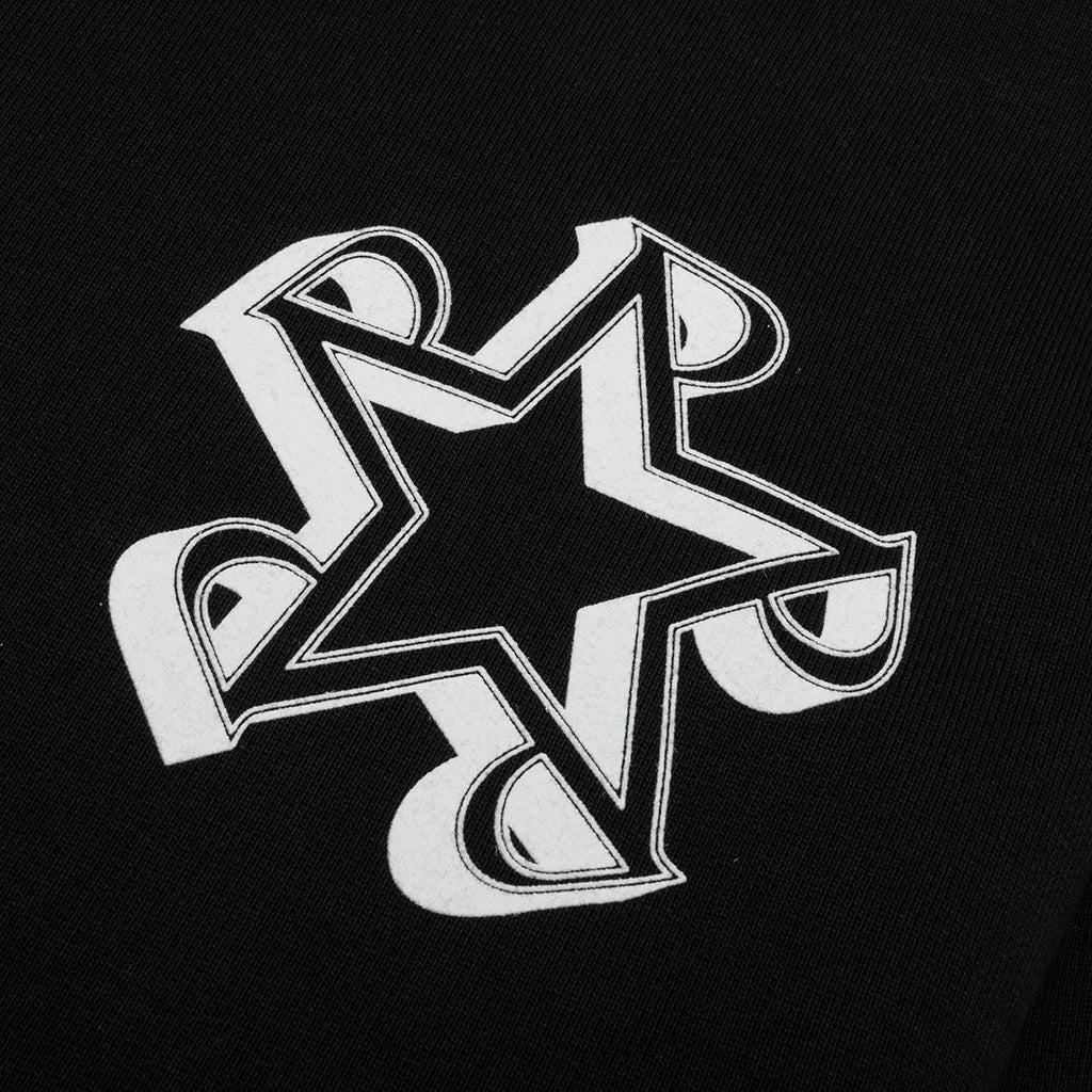 Initial Star Hoodie - Jet Black - Image 3