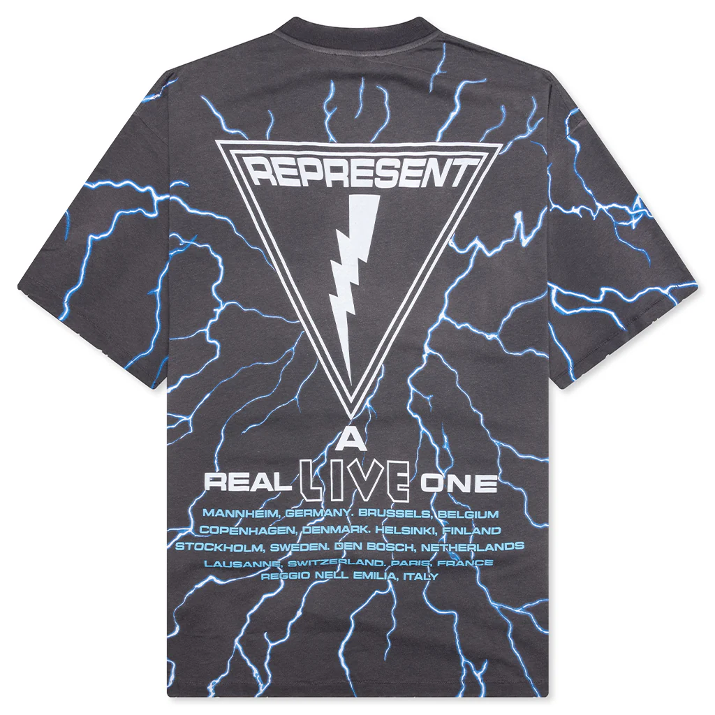 Represent x Iron Maiden A Real Live One T-Shirt - Sunfade Grey - Image 2