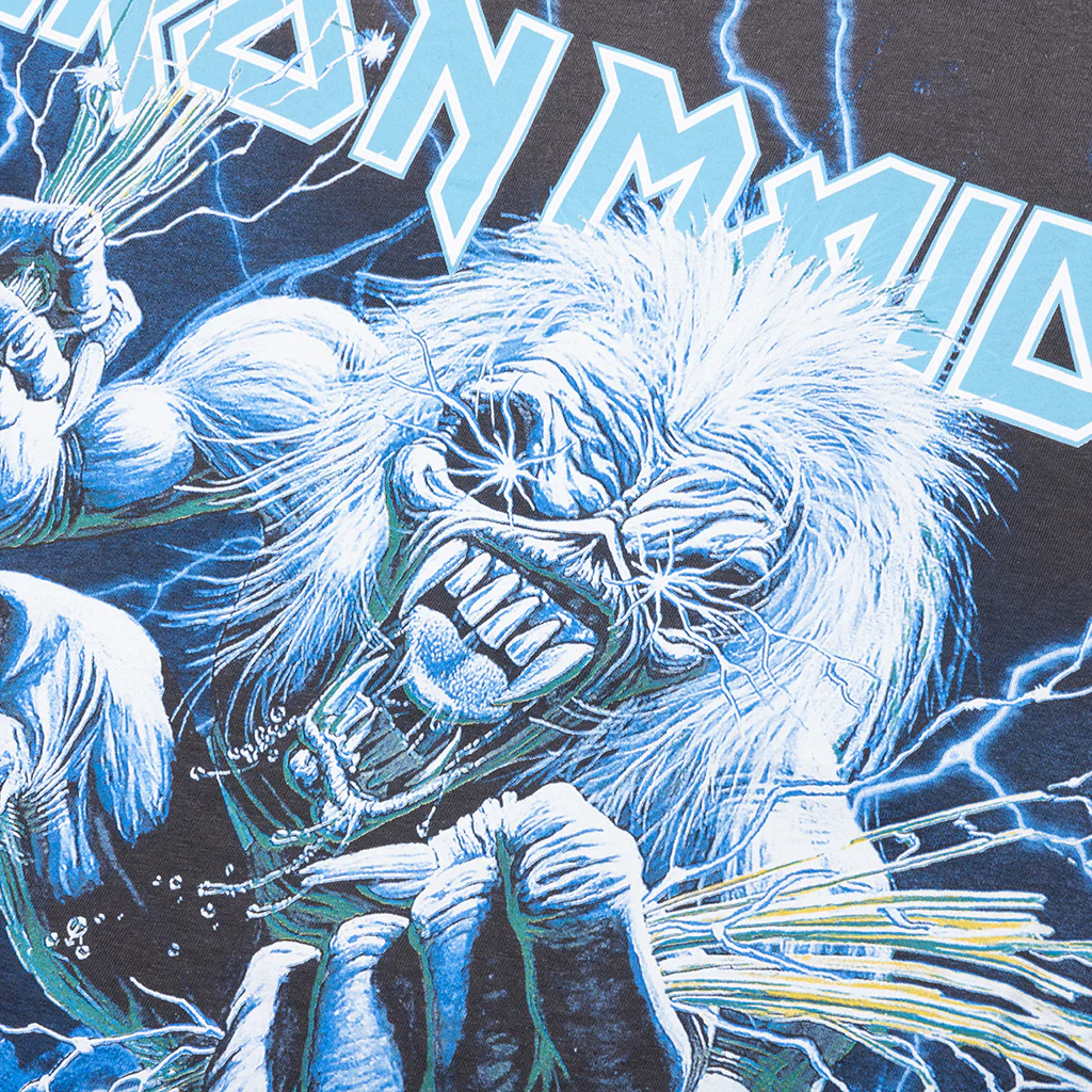 Represent x Iron Maiden A Real Live One T-Shirt - Sunfade Grey - Image 3