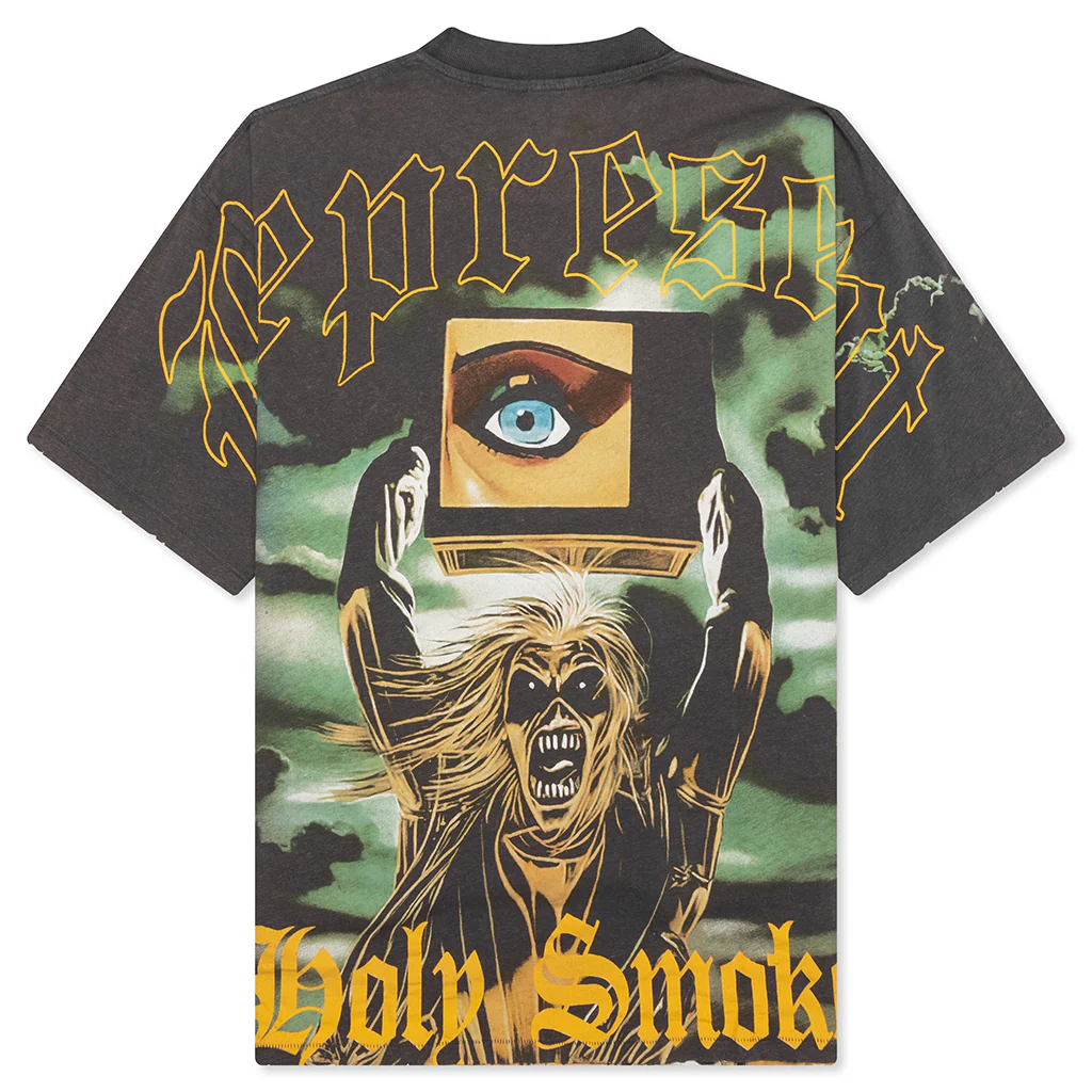 Represent x Iron Maiden Holy Smoke T-Shirt - Ash - Image 2