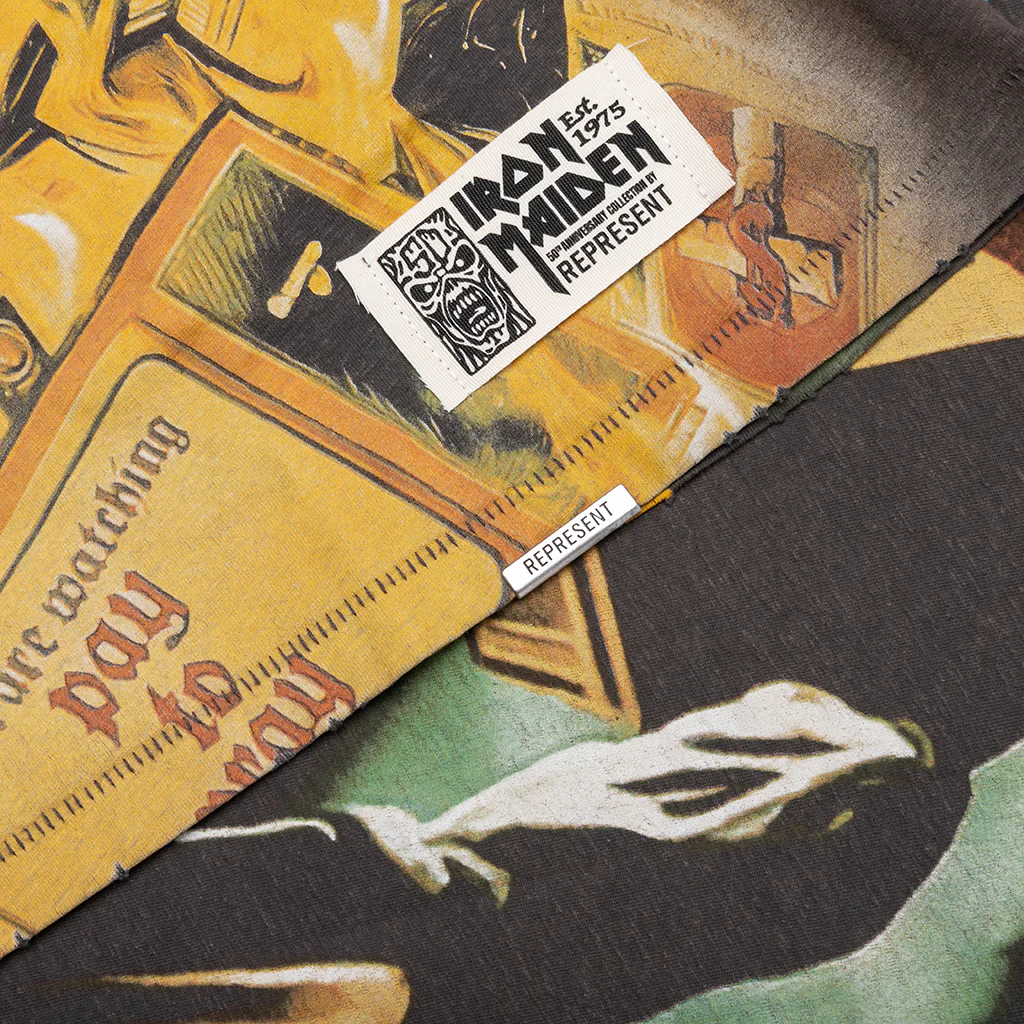 Represent x Iron Maiden Holy Smoke T-Shirt - Ash - Image 4