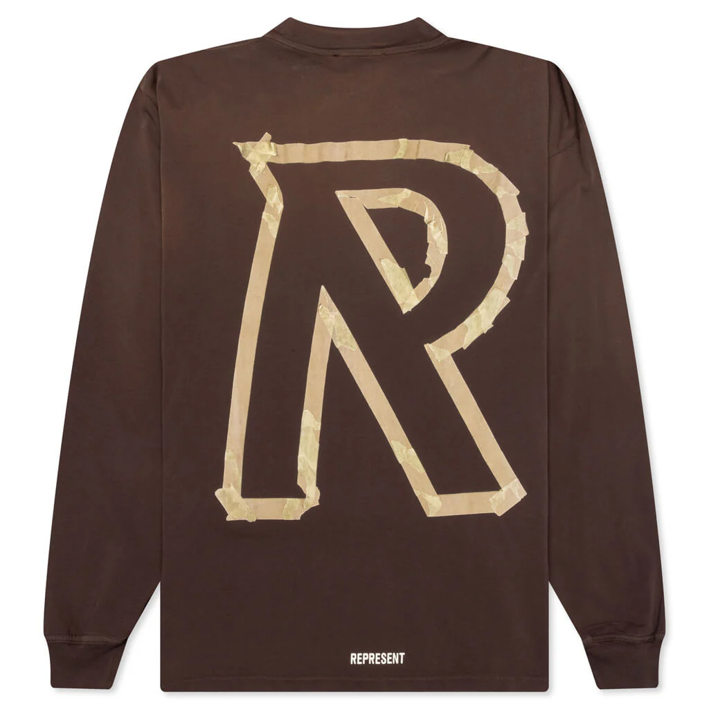 Masking Tape Initial L/S T-Shirt - Cedar - Image 2