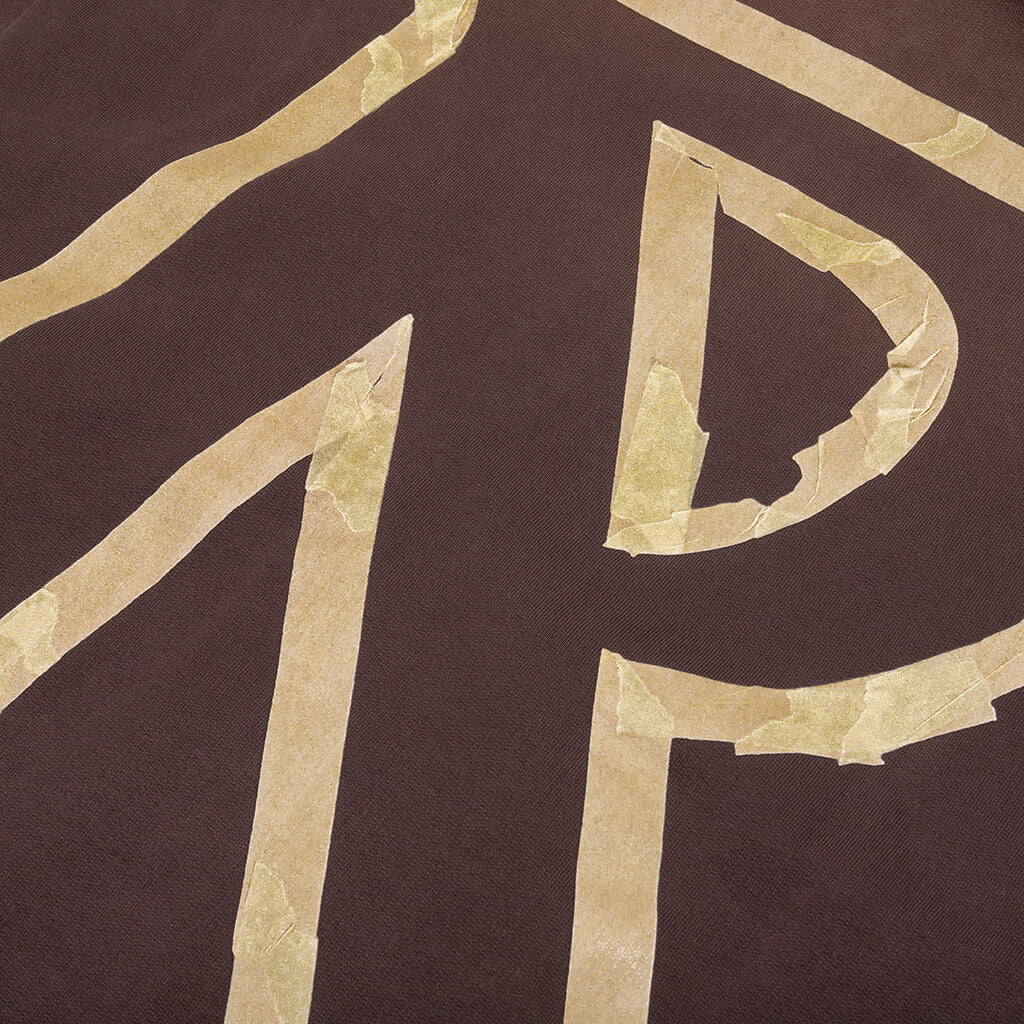 Masking Tape Initial Zip Hoodie - Cedar - Image 4