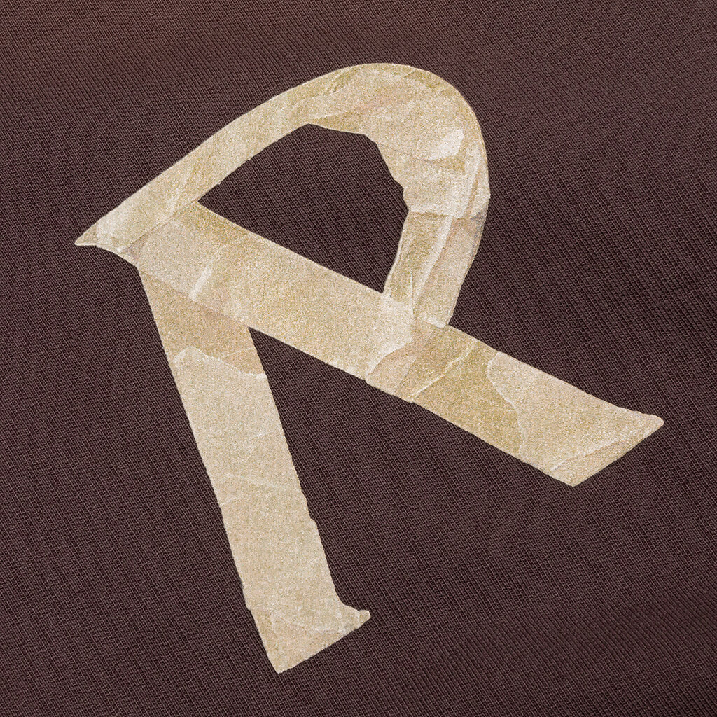 Masking Tape Initial Zip Hoodie - Cedar - Image 7