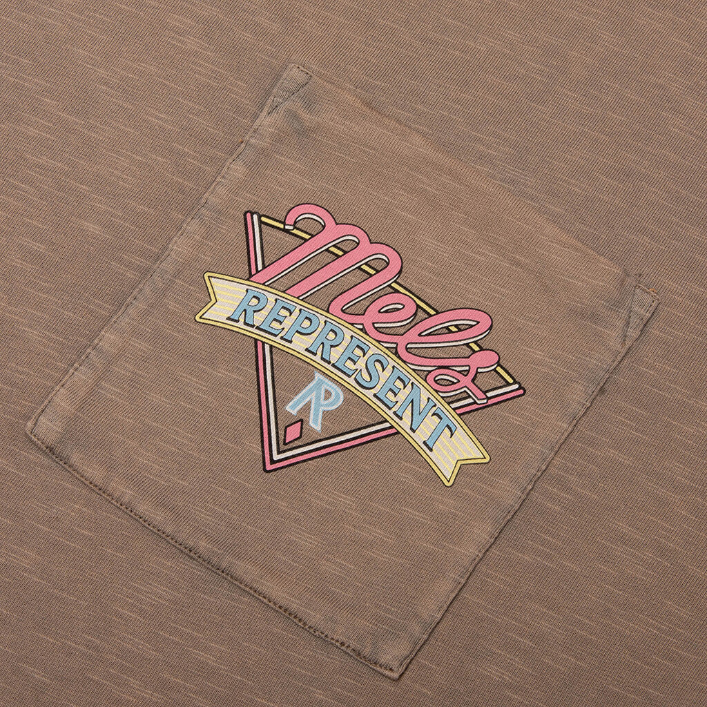 Represent x Mel's Diner T-Shirt - Dusty Brown - Image 3