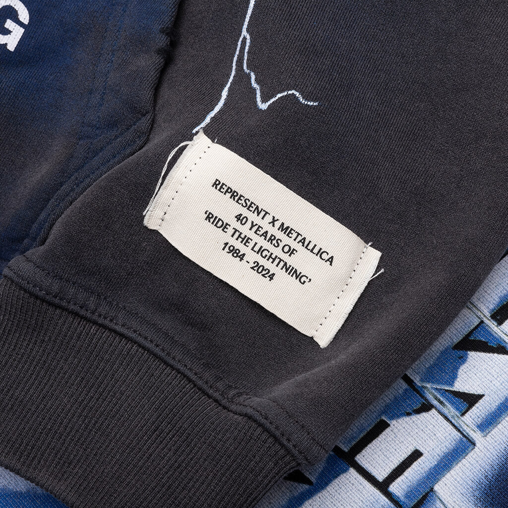Metallica Ride The Lightning Hoodie - Vintage Grey - Image 3