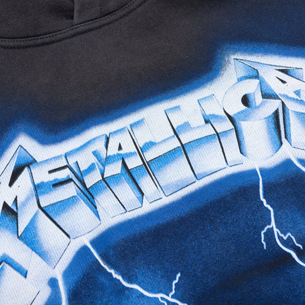 Metallica Ride The Lightning Hoodie - Vintage Grey - Image 5