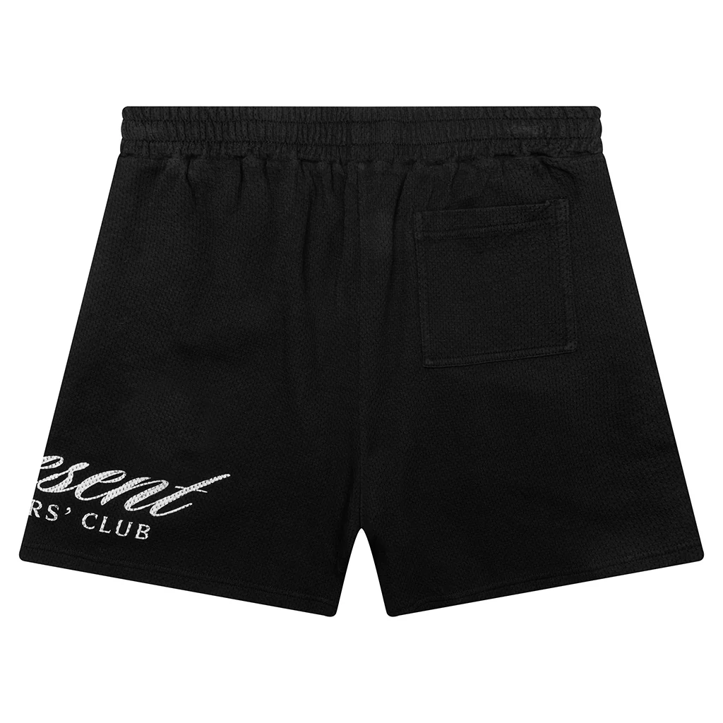 Owners Club Script Mesh Shorts - Black - Image 2