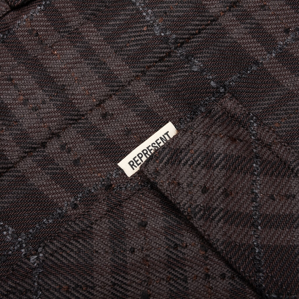 Rep Flannel Shirt - Coffee - Image 3
