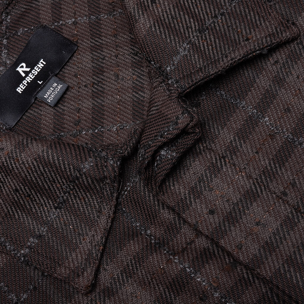 Rep Flannel Shirt - Coffee - Image 4