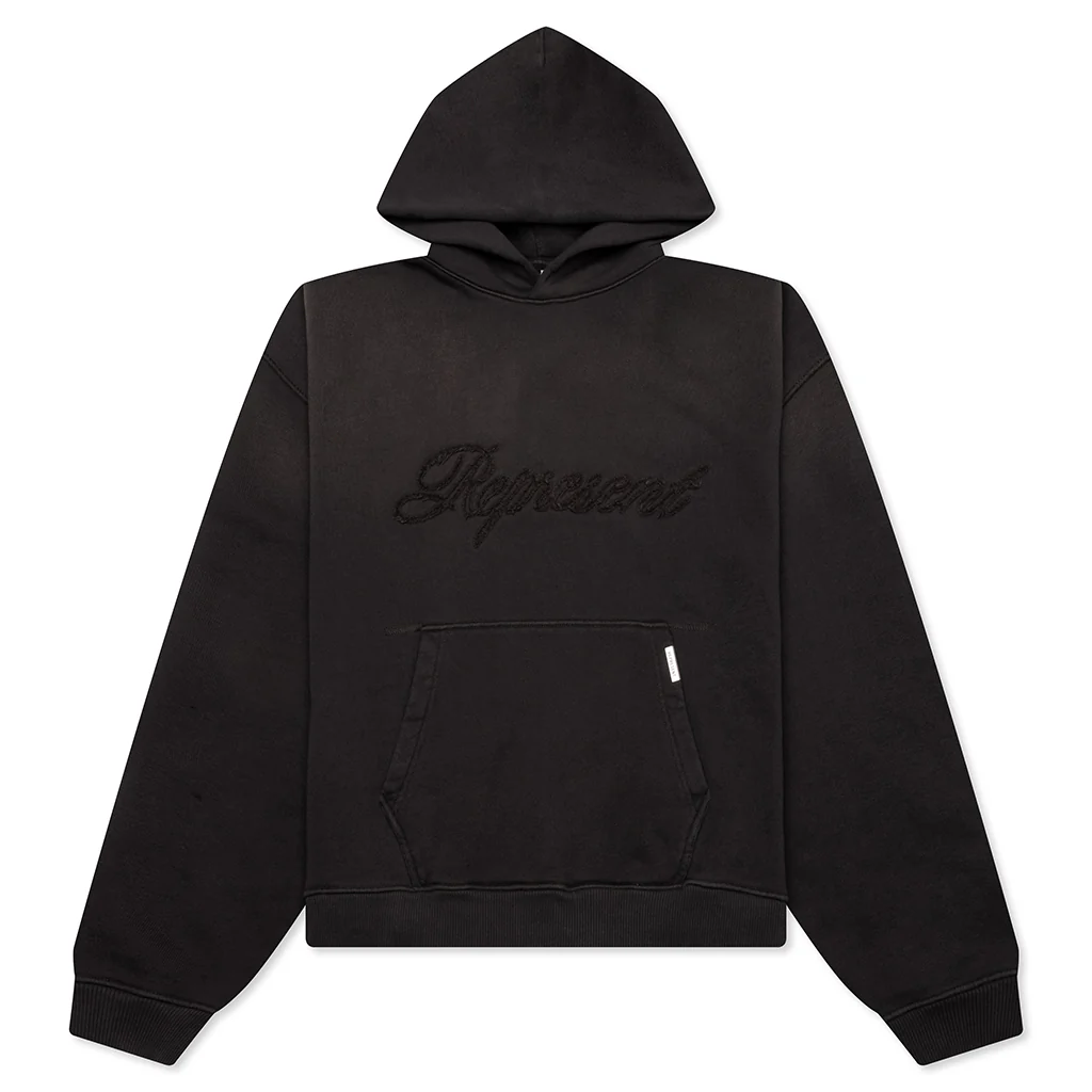 Rep Reverse Applique Hoodie - After Dark