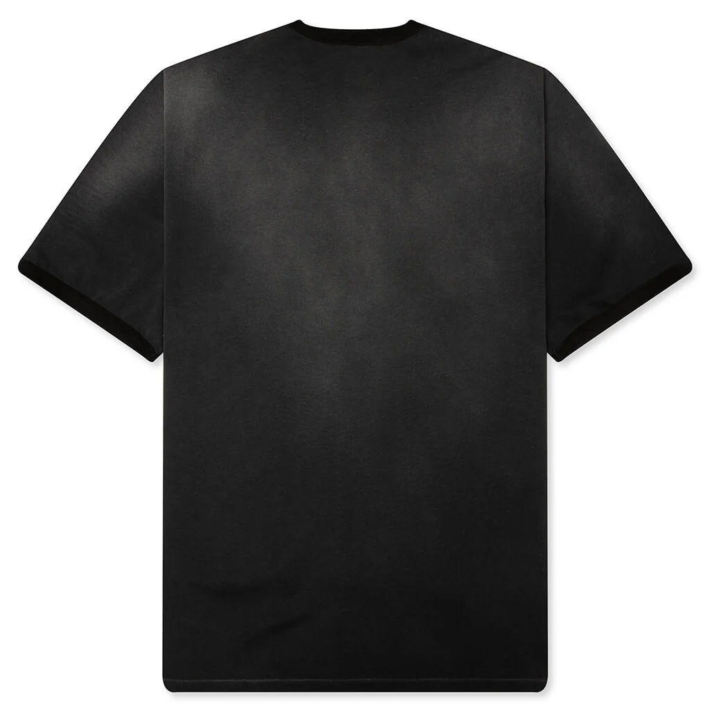 Represent Ringer T-Shirt - Stained Black - Image 2
