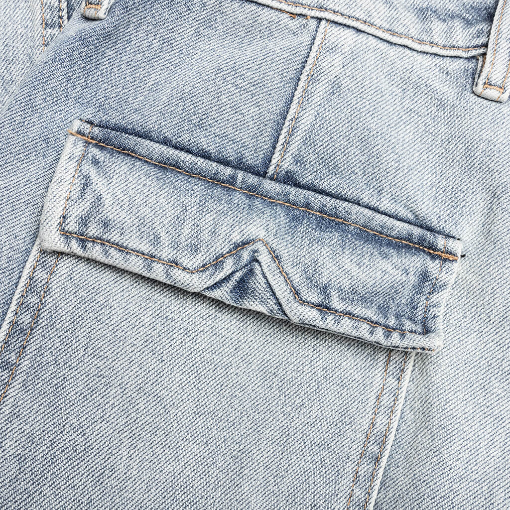 Reza Denim Double Knee Pant - Indigo - Image 5