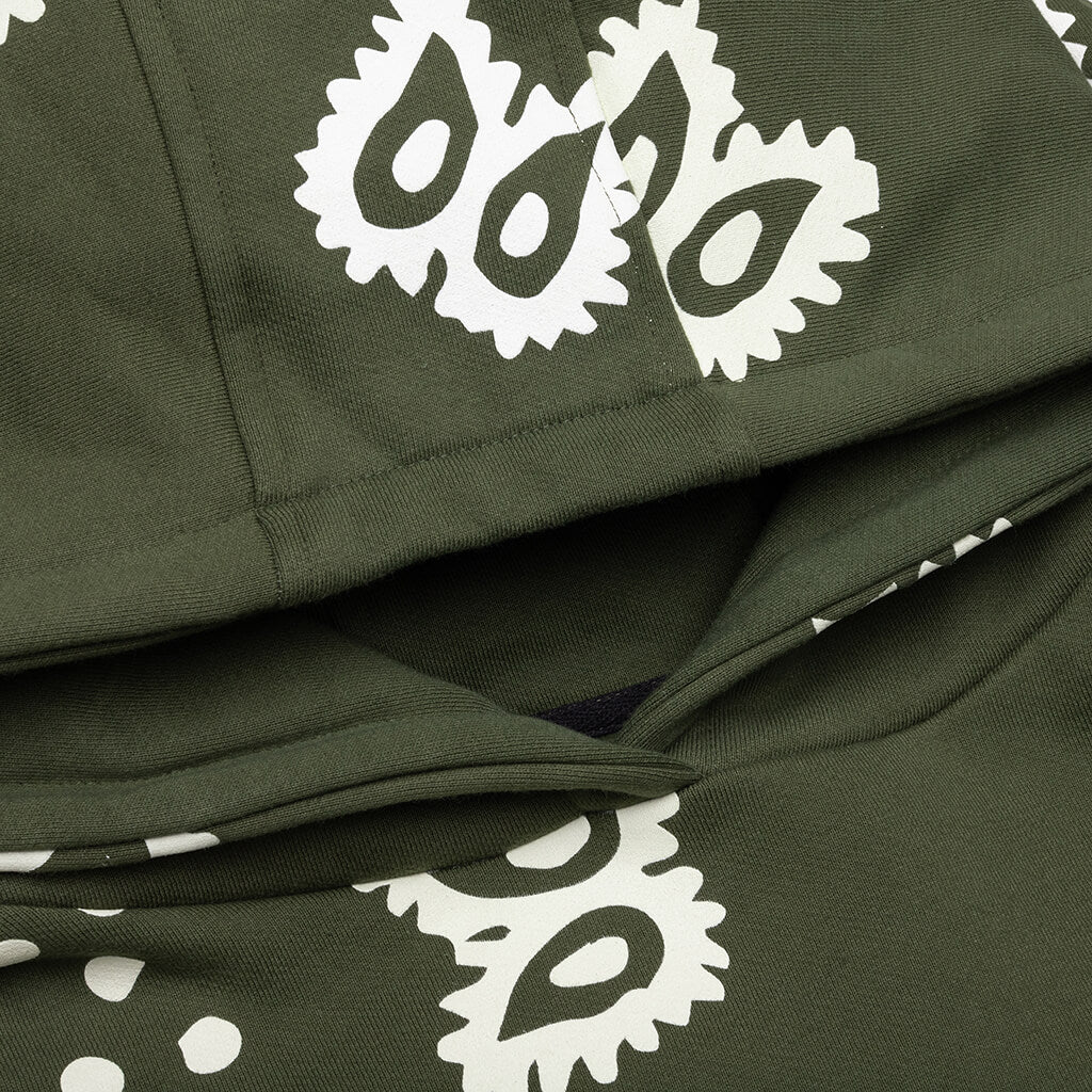 Bandana Hoodie - Olive - Image 4