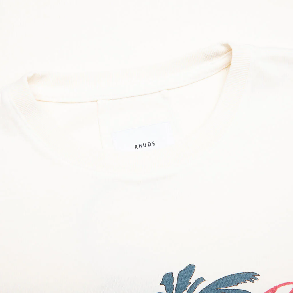 Rhude Beach-Side Tee - Vintage White - Image 4