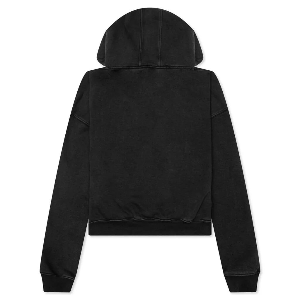 Cropped Desert Valley Hoodie - Black - Image 2