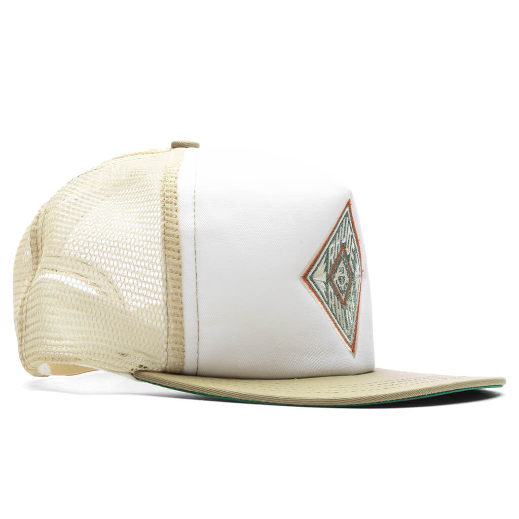 Diamond Trucker Hat - Tan/White - Image 3