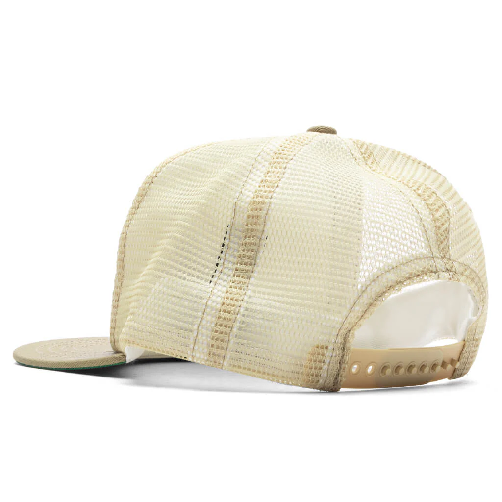 Diamond Trucker Hat - Tan/White - Image 4