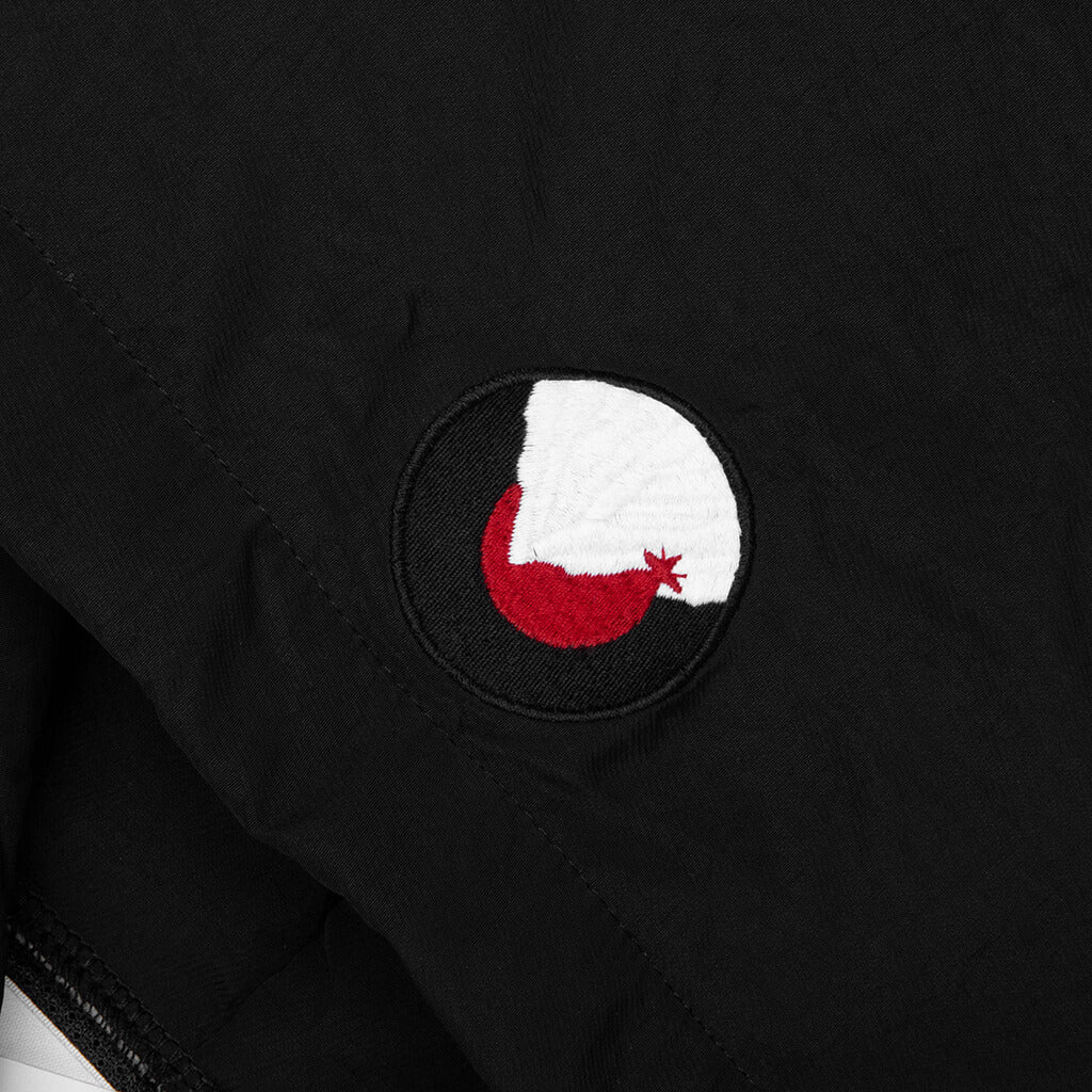Lago Soccer Jersey Hoodie - Black/White/Red - Image 3