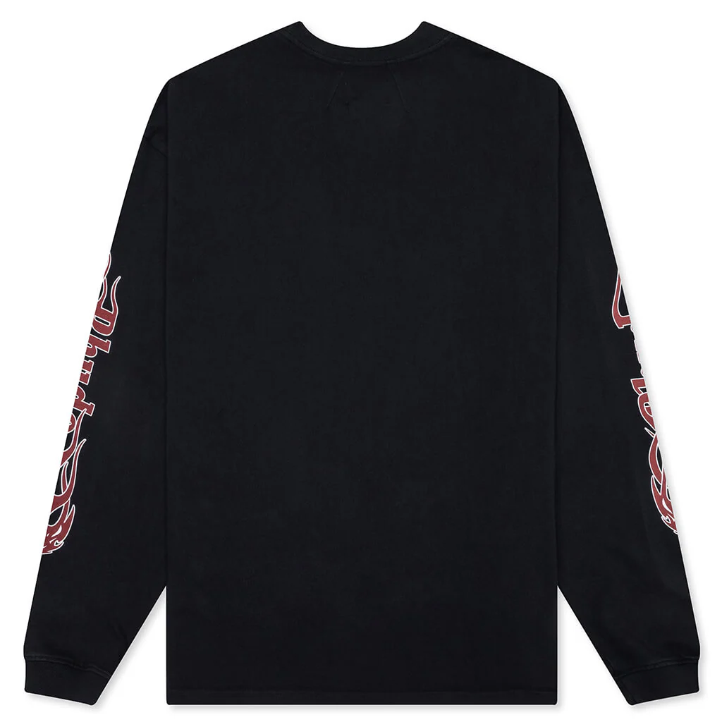 Mesa Stallion L/S Tee - Vintage Black/Red/Yellow - Image 2