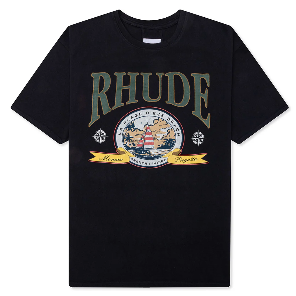 Monaco Regatta Tee - Vintage Black