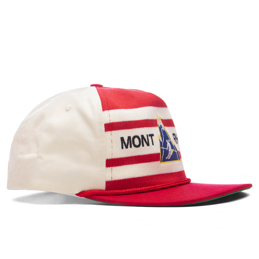 Mont Striped Structure Hat - Red/Off White - Image 3