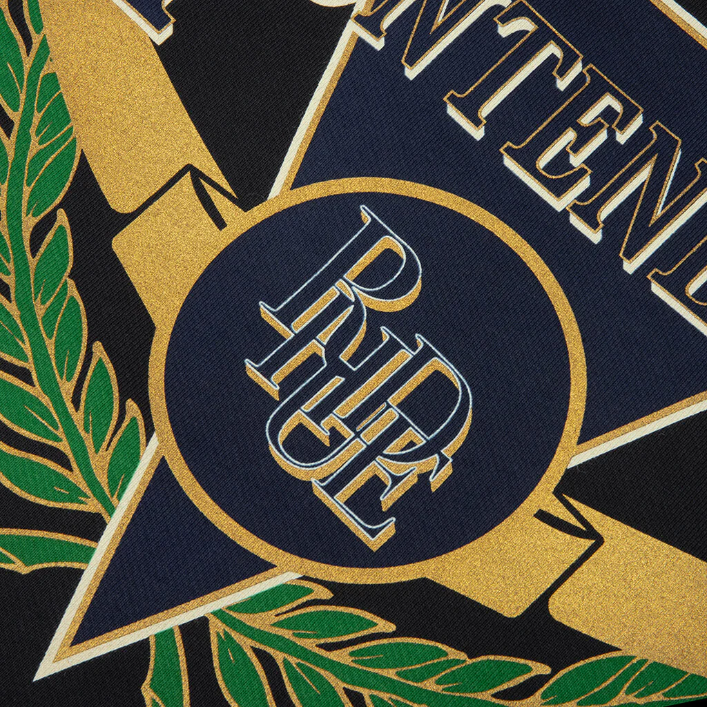 Montenegro Regatta Hoodie - Vintage Black/Navy/Green - Image 3