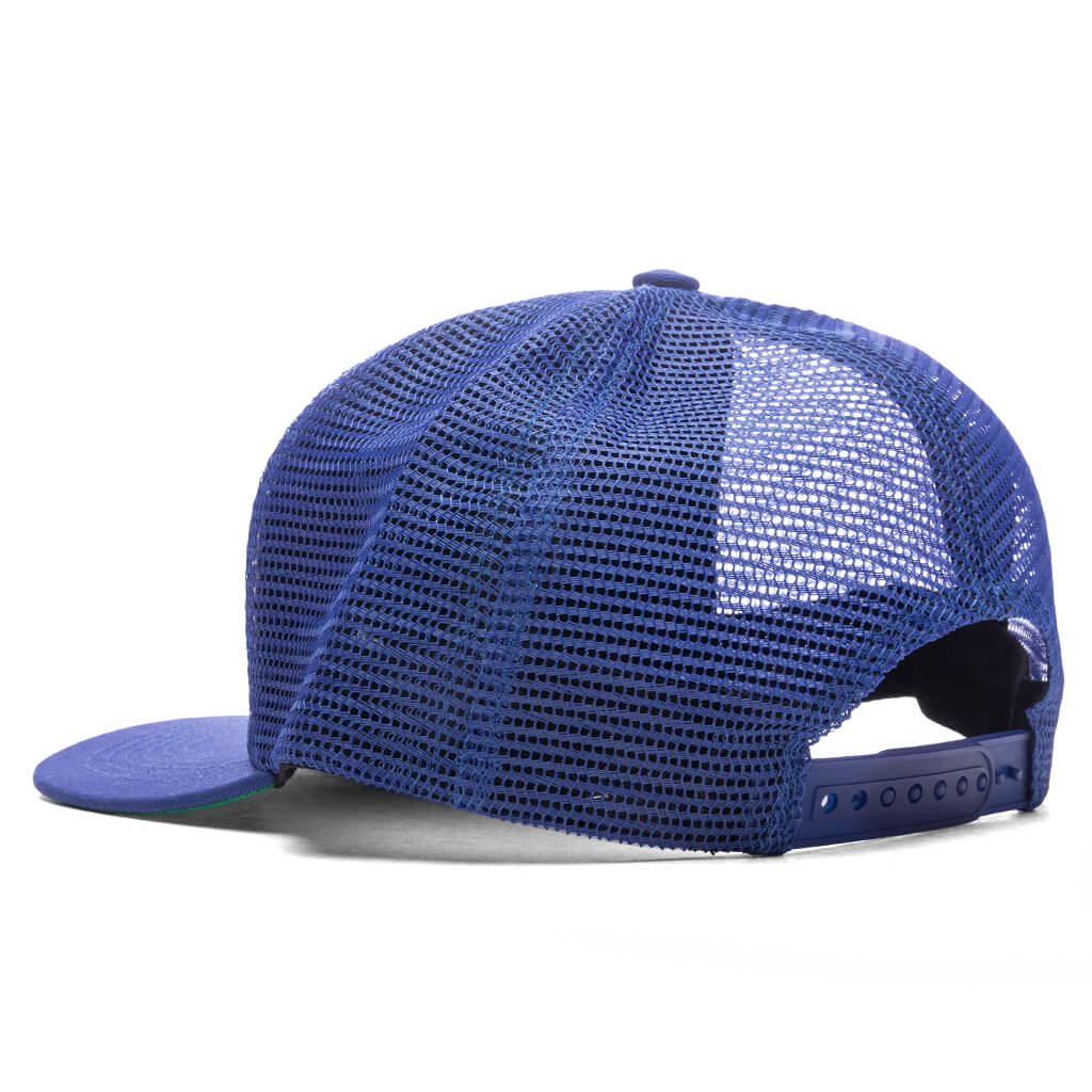Racer Trucker Hat - Navy/Off-White - Image 4