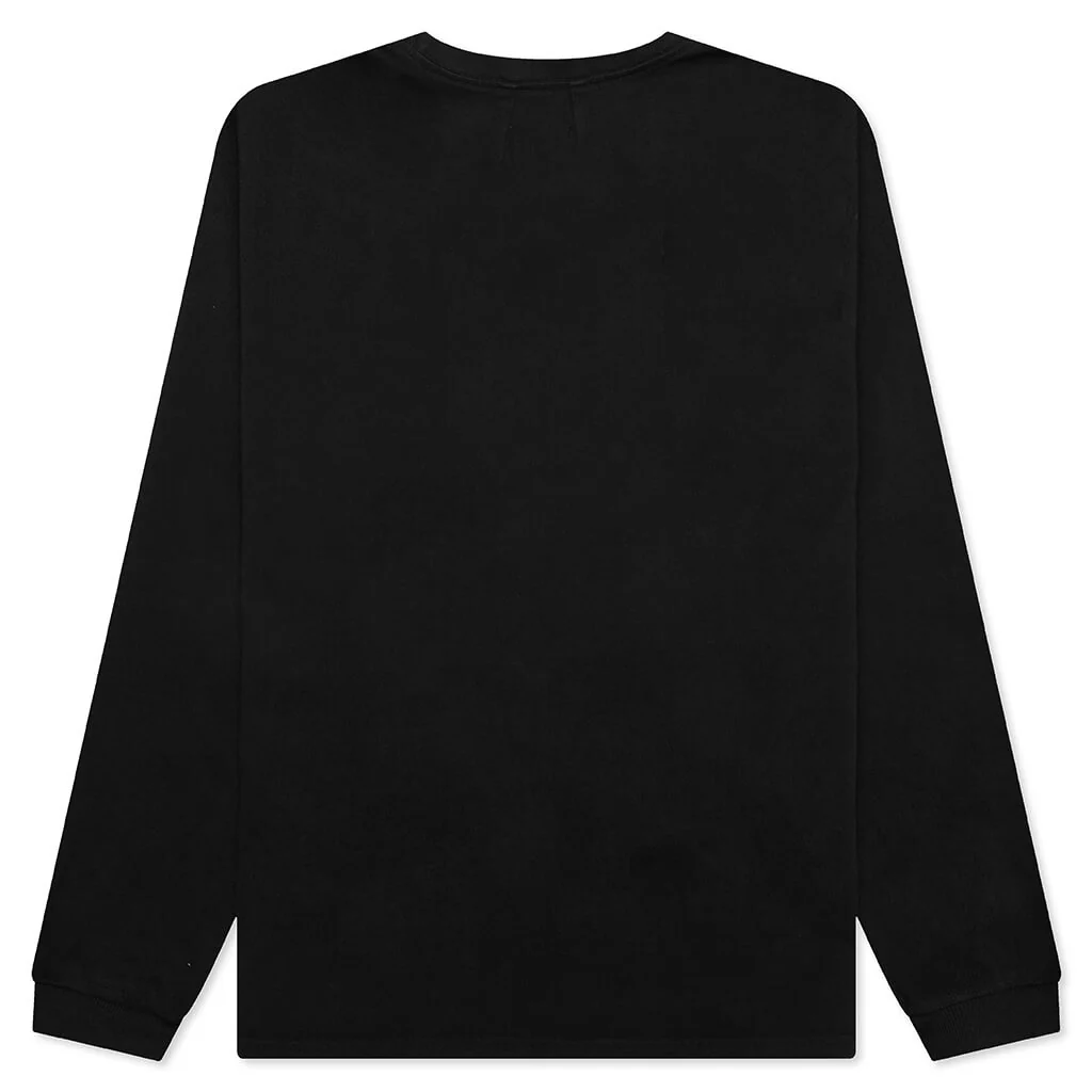 Side Logo L/S Tee - Vintage Black - Image 2